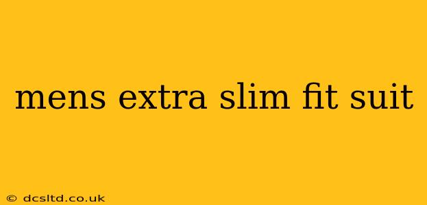 mens extra slim fit suit