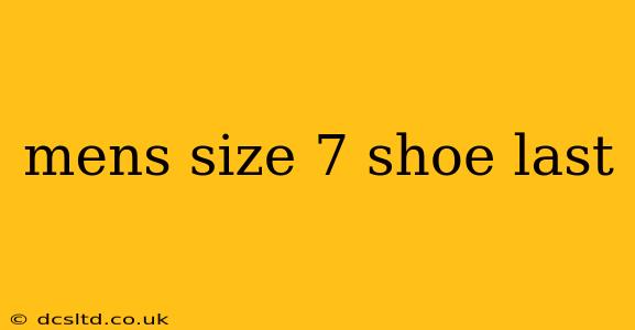 mens size 7 shoe last