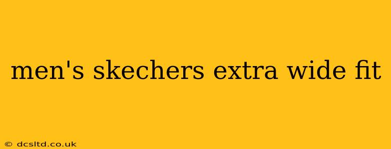 men's skechers extra wide fit