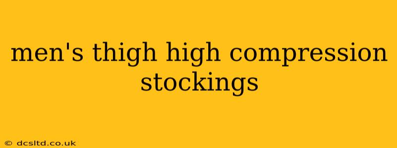 men's thigh high compression stockings