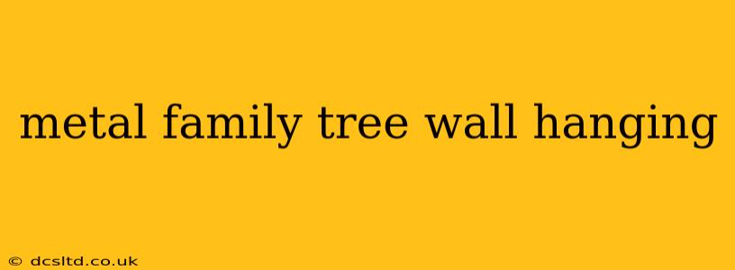 metal family tree wall hanging