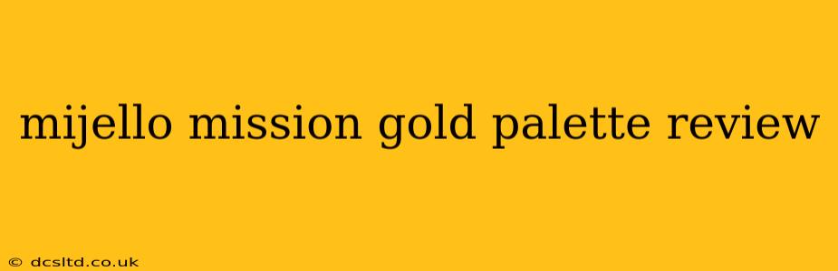 mijello mission gold palette review