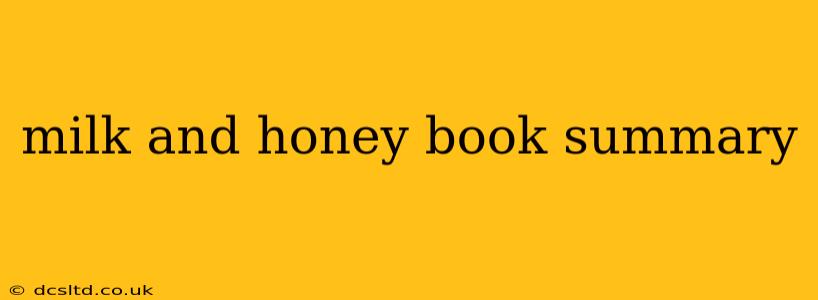 milk and honey book summary
