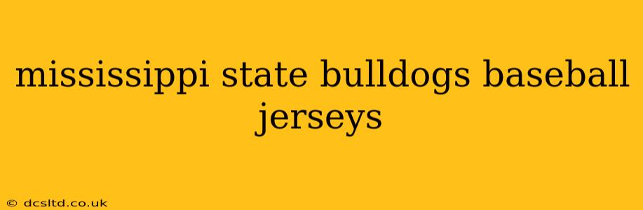 mississippi state bulldogs baseball jerseys