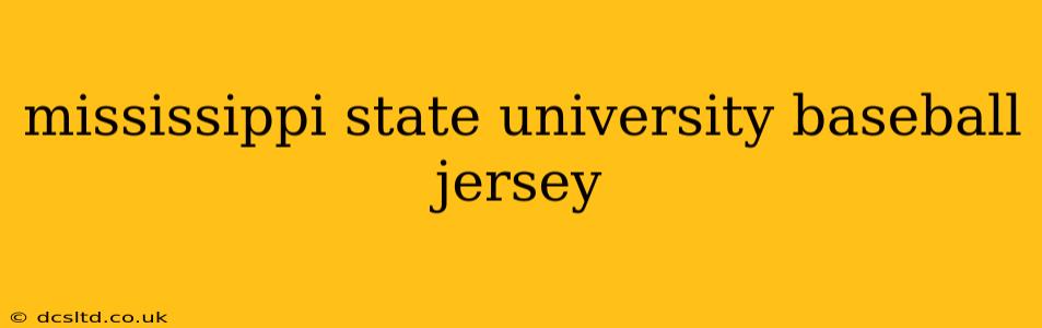 mississippi state university baseball jersey