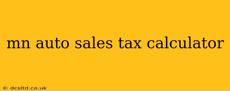 mn auto sales tax calculator