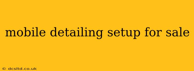mobile detailing setup for sale