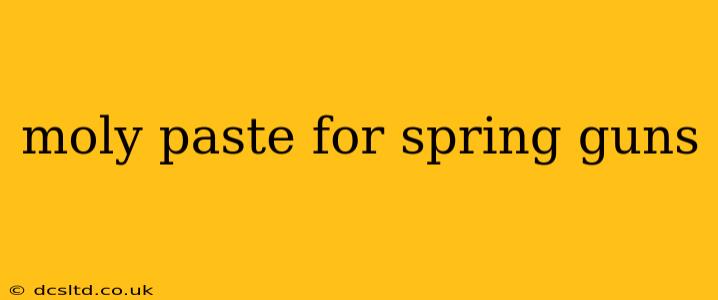 moly paste for spring guns