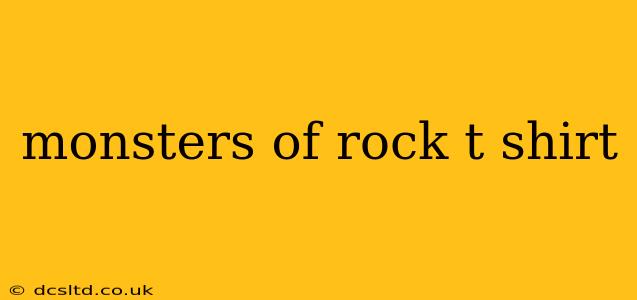 monsters of rock t shirt