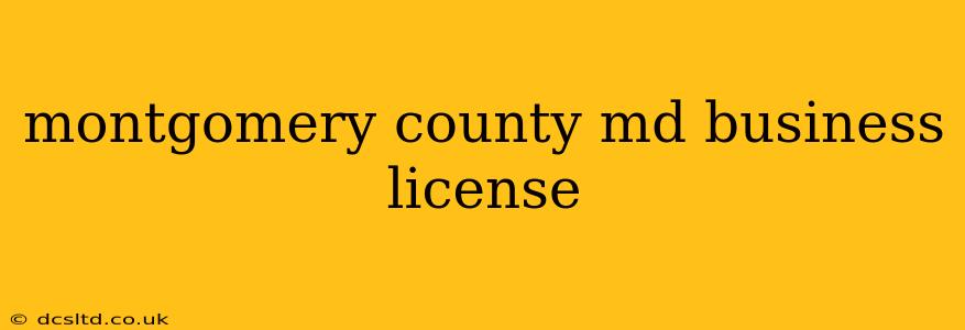 montgomery county md business license