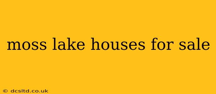 moss lake houses for sale
