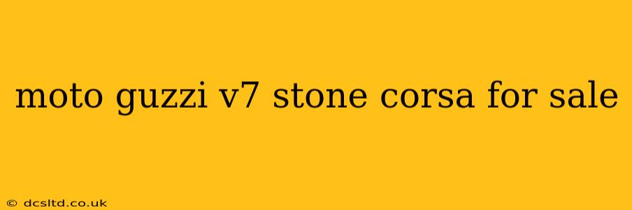 moto guzzi v7 stone corsa for sale