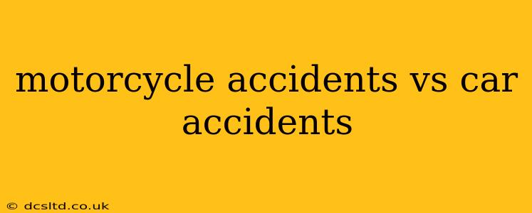 motorcycle accidents vs car accidents