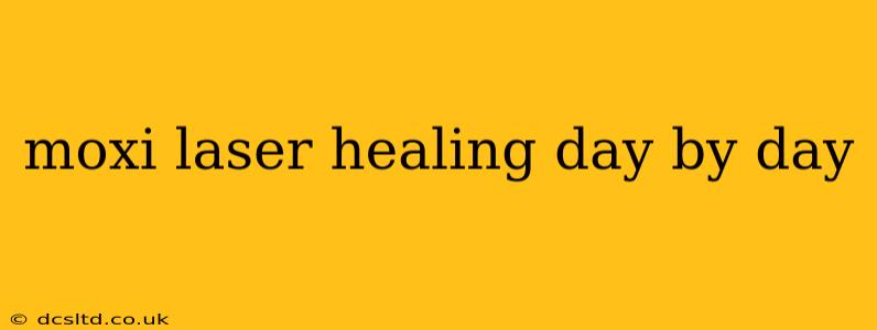 moxi laser healing day by day
