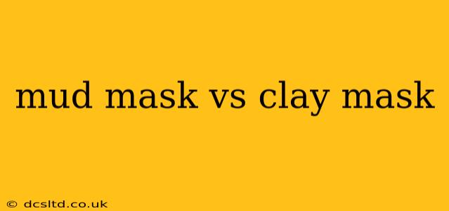 mud mask vs clay mask
