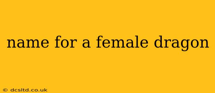 name for a female dragon