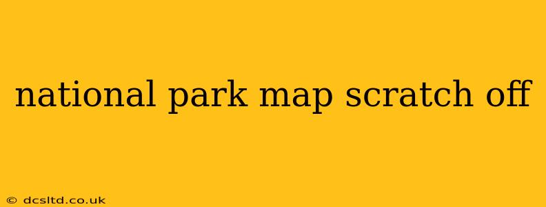 national park map scratch off