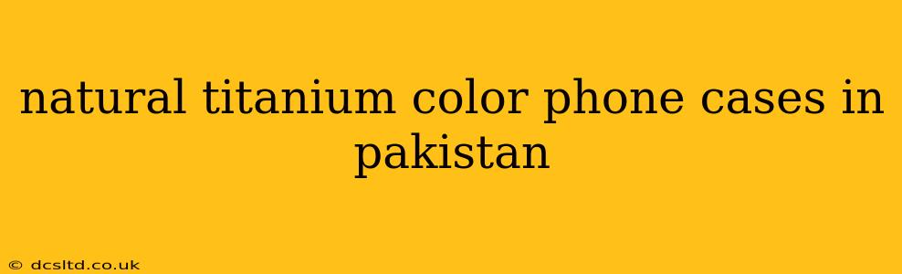 natural titanium color phone cases in pakistan