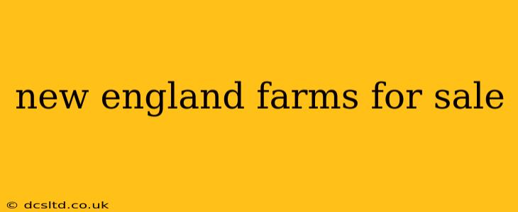 new england farms for sale