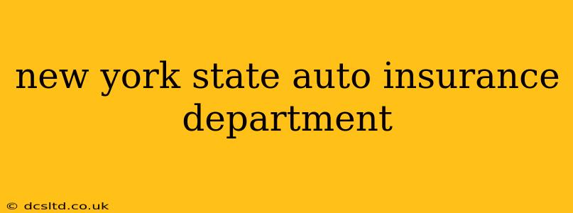 new york state auto insurance department