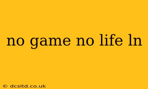 no game no life ln