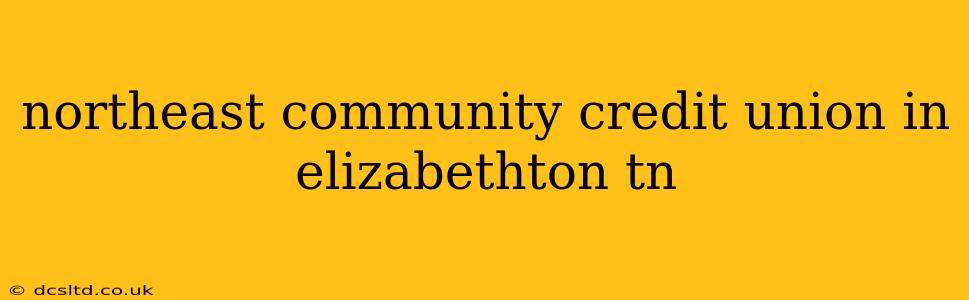 northeast community credit union in elizabethton tn