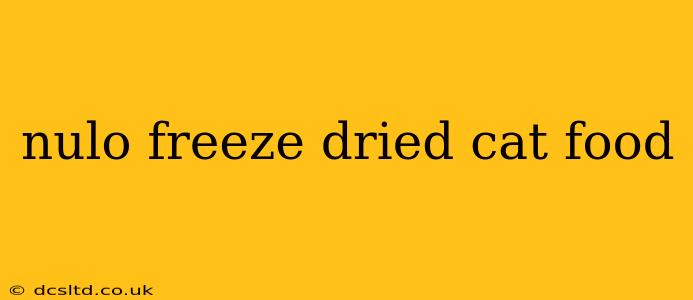 nulo freeze dried cat food