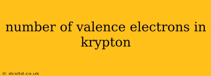 number of valence electrons in krypton