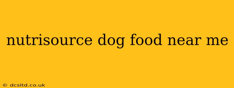 nutrisource dog food near me