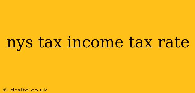 nys tax income tax rate