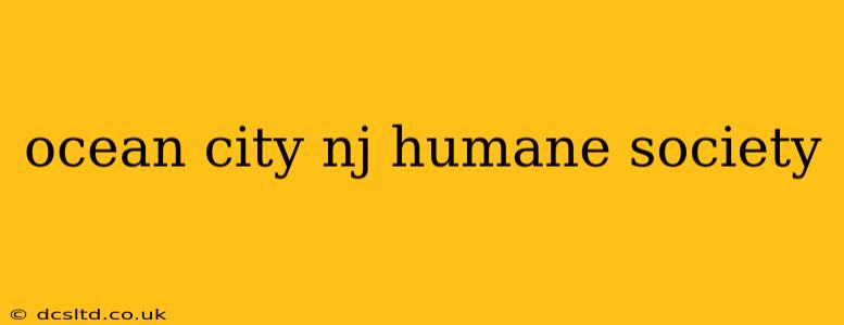 ocean city nj humane society