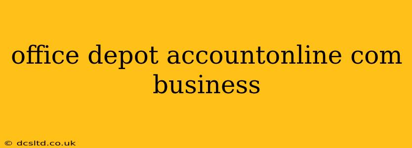 office depot accountonline com business