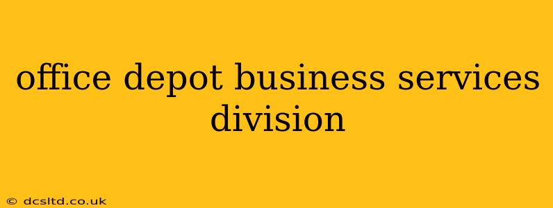 office depot business services division