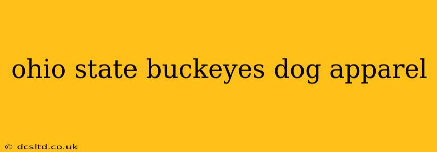 ohio state buckeyes dog apparel