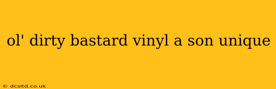 ol' dirty bastard vinyl a son unique