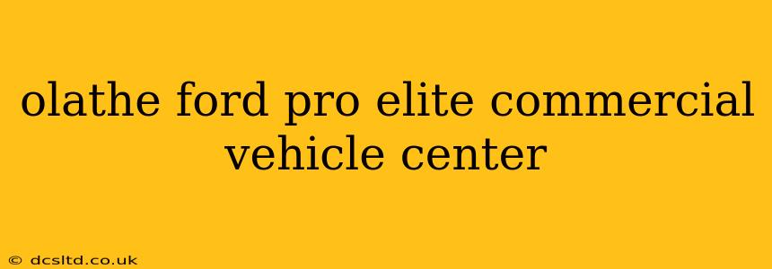 olathe ford pro elite commercial vehicle center