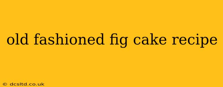 old fashioned fig cake recipe