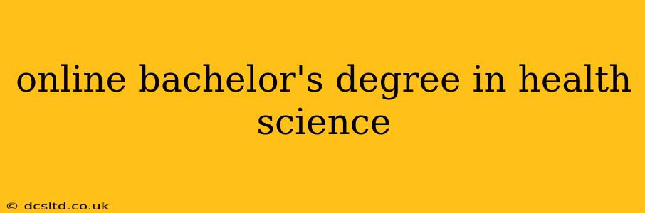 online bachelor's degree in health science