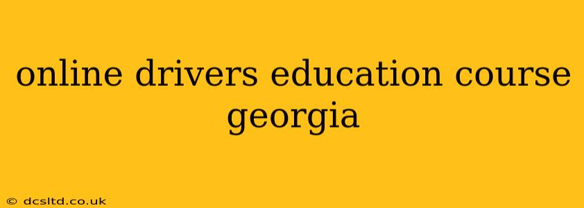 online drivers education course georgia