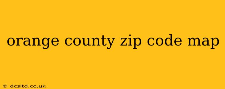 orange county zip code map
