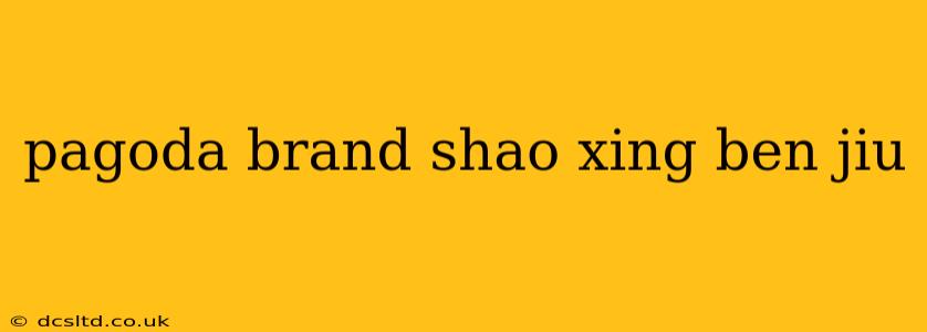 pagoda brand shao xing ben jiu