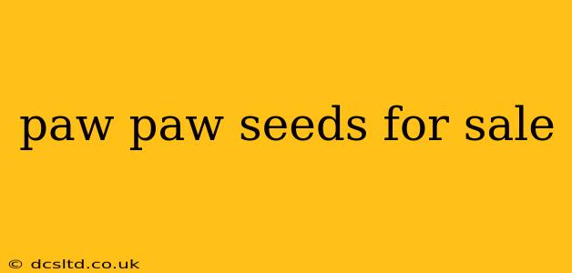 paw paw seeds for sale