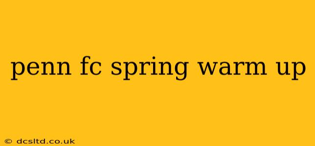 penn fc spring warm up
