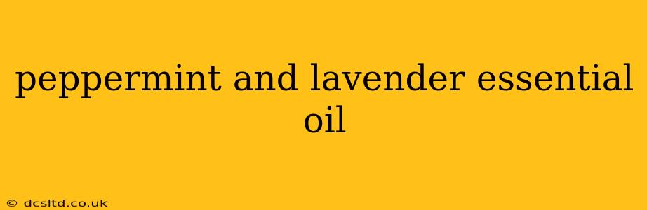 peppermint and lavender essential oil