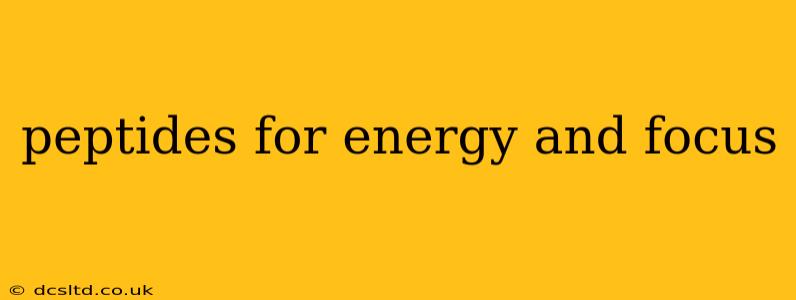 peptides for energy and focus