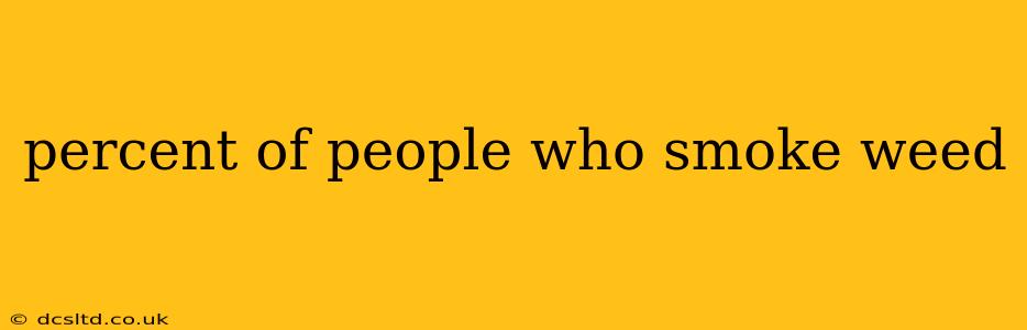 percent of people who smoke weed