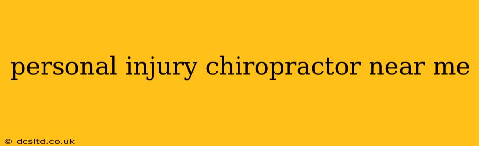 personal injury chiropractor near me