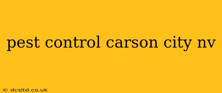 pest control carson city nv