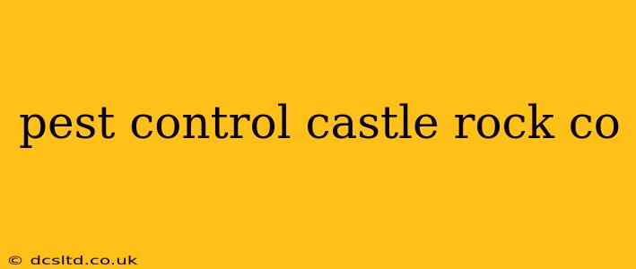 pest control castle rock co