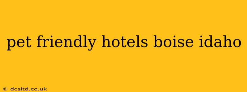pet friendly hotels boise idaho